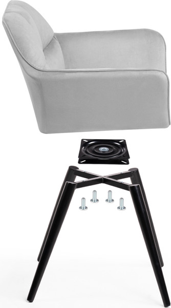 Изображение товара Стул Woodville Ямес поворотный (бежевый/черный глянец)