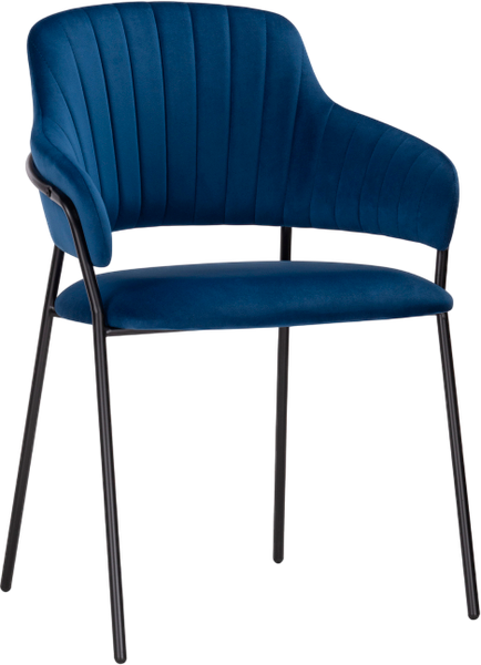 Изображение товара Стул Woodville Инклес (синий/черный глянец)