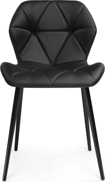 Изображение товара Стул Woodville Вальд (экокожа черный/черный глянец)