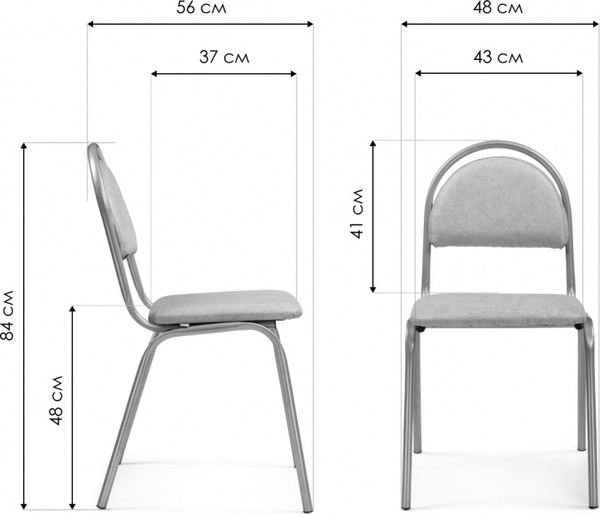 Изображение товара Стул Woodville Гумер (черный/черный глянец)