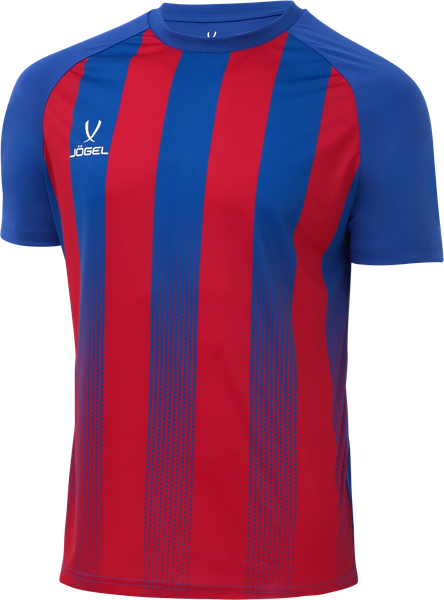 Изображение товара Футболка игровая футбольная Jogel Camp Striped Jersey JC1ST0121.ZR (XL, красный/синий)