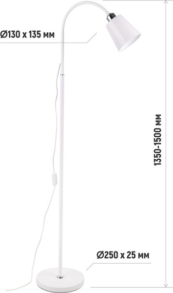 Изображение товара Торшер ArtStyle HT-140W (белый)