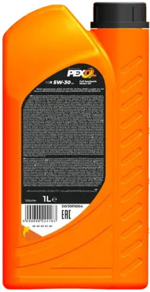 Изображение товара Моторное масло Pexol P5 5W30 C3 SN / 5W30PX064 (1л)