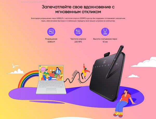 Изображение товара Графический планшет XP-Pen Deco 640