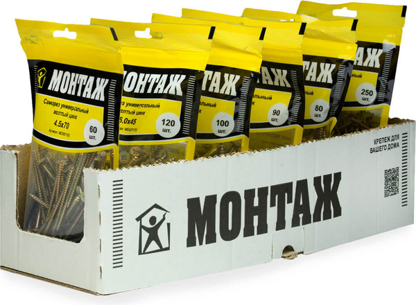 Изображение товара Саморез Монтаж Универсальный 4.5x70 / MD001163 (60шт)