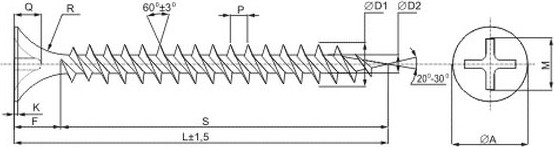 Изображение товара Саморез Монтаж 3.5x35 / BM001727 (70шт)