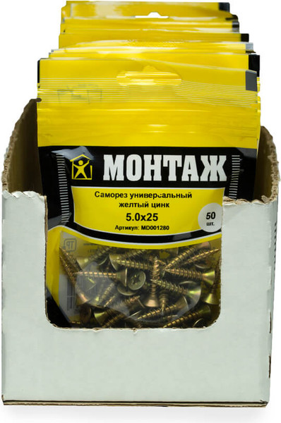 Изображение товара Саморез Монтаж Универсальный 5.0x25 / MD001280 (50шт)
