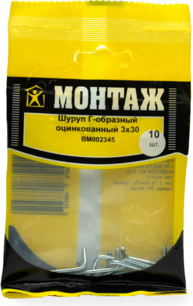 Изображение товара Шуруп Монтаж 3х30 / BM002345 (10шт)