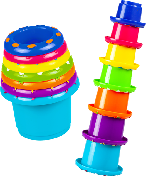 Изображение товара Развивающий игровой набор Little Hero Пирамидка Веселые чашки / 3048_1