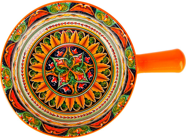 Изображение товара Кокотница Nouvelle С ручкой Arabesque / 0860229 (оранжевый)