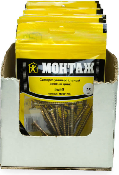 Изображение товара Саморез Монтаж Универсальный 5.0x50 / MD001285 (25шт)