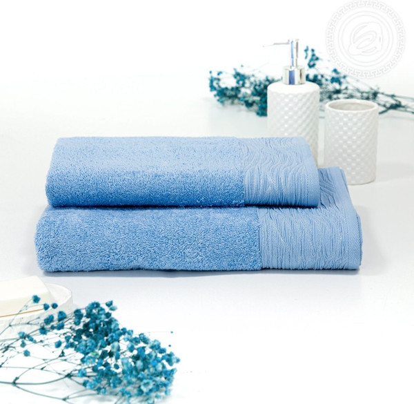 Изображение товара Полотенце АртПостель Модерн Арт Дизайн Махра 50x90 (голубой)