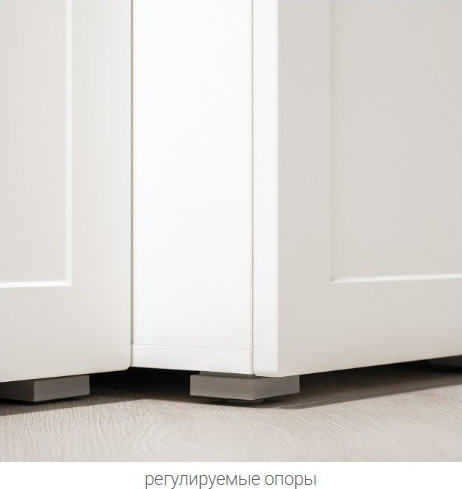 Изображение товара Тумба Mobi Остин 13.257 (белый PE шагрень/дуб золотой Craft/белая шагрень 4101)