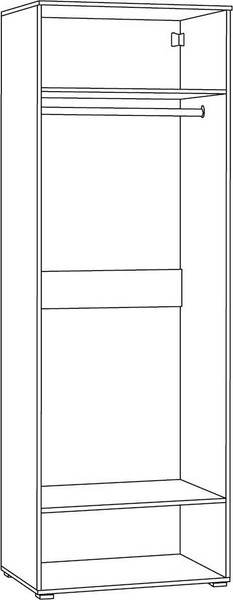 Изображение товара Шкаф Mobi Остин 13.224 (белый PE шагрень/дуб золотой Craft/белая шагрень 4101)