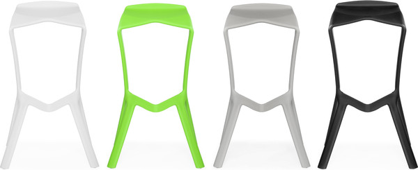 Изображение товара Табурет пластиковый Woodville Mega (зеленый)