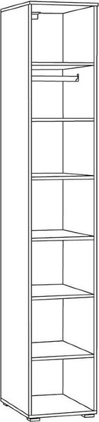 Изображение товара Шкаф-пенал Mobi Остин 13.225 (серый графит 0162 РЕ/дуб золотой Craft/графит ZB 856-2)