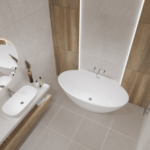 Изображение товара Ванна акриловая Lauter Tess 165x90 / 21683465 (отдельностоящая)