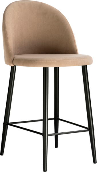 Изображение товара Стул барный Woodville Амизуре (бежевый/черный матовый)