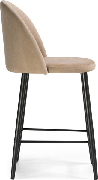 Изображение товара Стул барный Woodville Амизуре (бежевый/черный матовый)