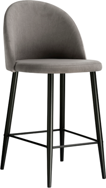 Изображение товара Стул барный Woodville Амизуре (темно-серый/черный матовый)