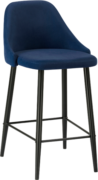 Изображение товара Стул барный Woodville Джама (темно-синий/черный матовый)