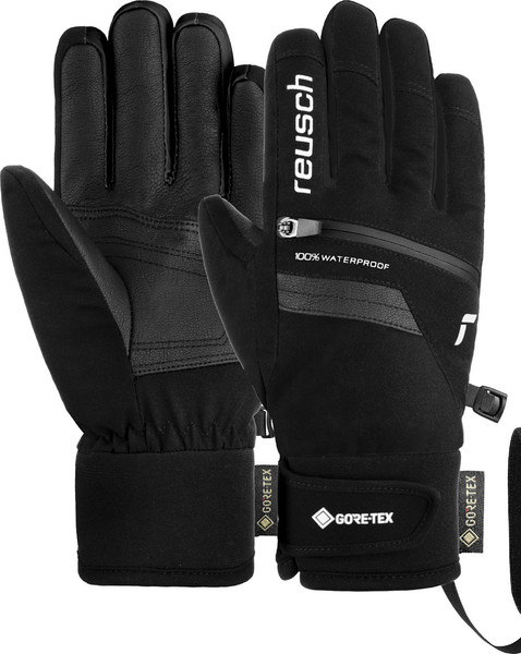 Изображение товара Перчатки лыжные Reusch Travis Gore-Tex Junior / 6261302-7702 (р-р 6.5, black/silver)