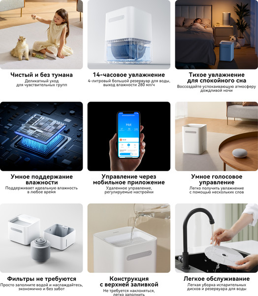 Изображение товара Традиционный увлажнитель воздуха SmartMi Evaporative Humidifier 3 Lite CJXJSQ06ZM