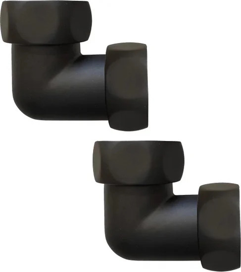 Изображение товара Комплект фитингов для полотенцесушителя Ростела 1 1/4"x1 1/4" г/г Ral 9005 / 740SCH1212Ral9005