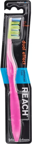Изображение товара Зубная щетка REACH Dual effect Массаж десен средней жесткости