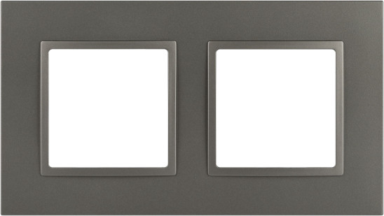 Изображение товара Рамка для выключателей и розеток ЭРА Elegance 14-5012-16 Classic / Б0065825 (титан)