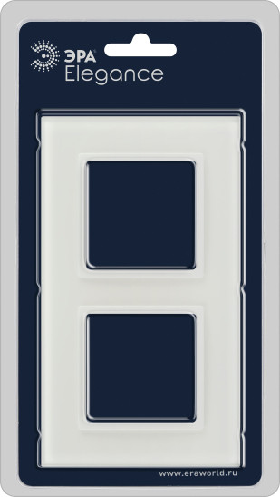 Изображение товара Рамка для выключателей и розеток ЭРА Elegance 14-5102-01М / Б0065834 (белый матовый)