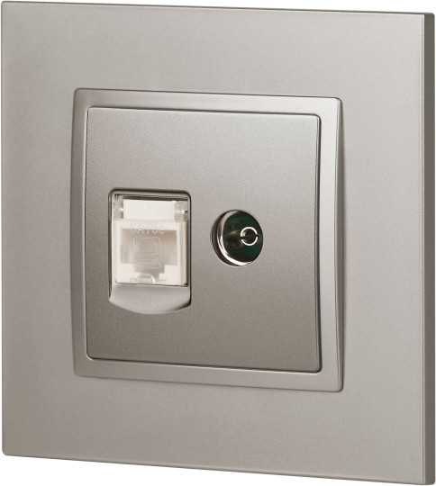 Изображение товара Розетка ЭРА Elegance 14-3110-16 / Б0065768 (титан)