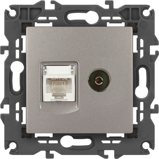 Изображение товара Розетка ЭРА Elegance 14-3110-16 / Б0065768 (титан)