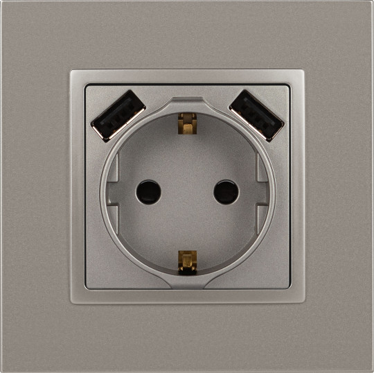 Изображение товара Розетка ЭРА Elegance 14-4109-16 / Б0065775 (титан)