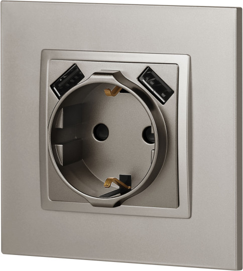 Изображение товара Розетка ЭРА Elegance 14-4109-16 / Б0065775 (титан)