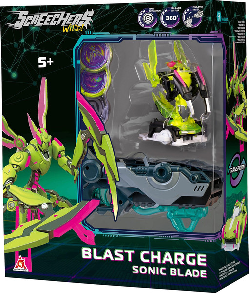 Изображение товара Игрушка-трансформер Screechers Дикие Скричеры. Бласт Чардж Соник Блейд S5 / 65078