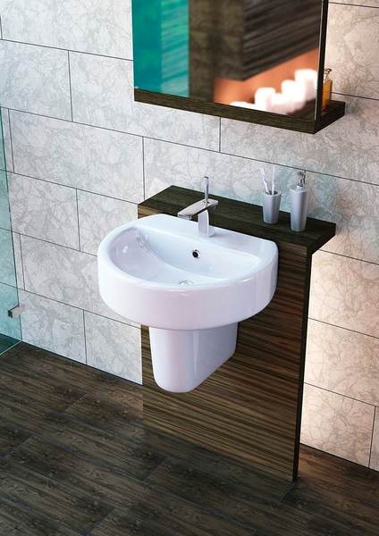 Изображение товара Умывальник Sanita Luxe Best ВКС / WB.PD/Best/55-C/WHT.G/S1