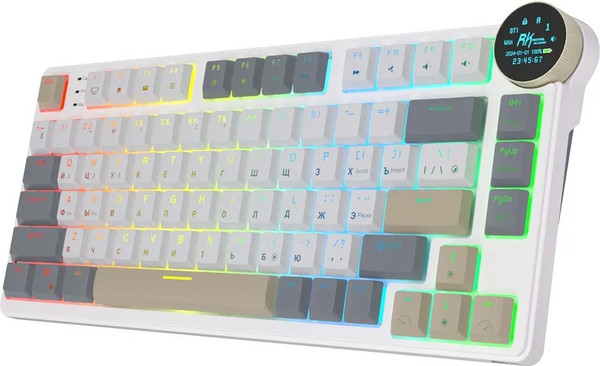 Изображение товара Клавиатура Royal Kludge RK N80 (Pearly Dawn, Brown Switch)