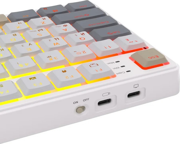 Изображение товара Клавиатура Royal Kludge RK N80 (Pearly Dawn, Red Switch)