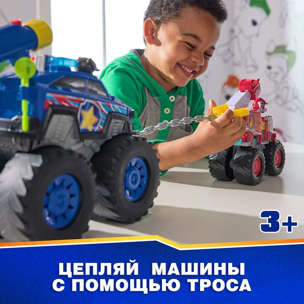 Изображение товара Автомобиль игрушечный PAW Patrol Делюкс Rescue Wheels с фигуркой Чейз / 63580