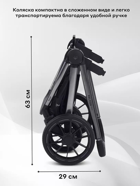 Изображение товара Детская универсальная коляска Rant Falcon Therm 2в1 / RA110 (Black)