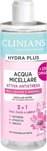Изображение товара Мицеллярная вода Clinians Hydra Plus с экстрактом мальвы (400мл)