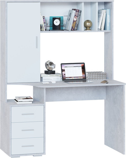 Изображение товара Письменный стол Сокол-Мебель КСТ-16 (бетон/белый)