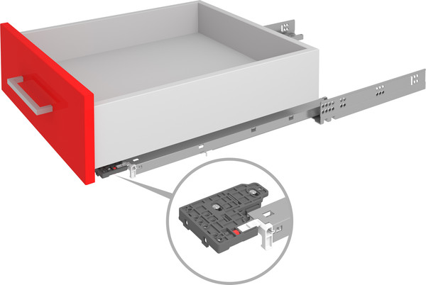 Изображение товара Комплект направляющих мебельных Boyard 2D B-slide DB8781Zn/350