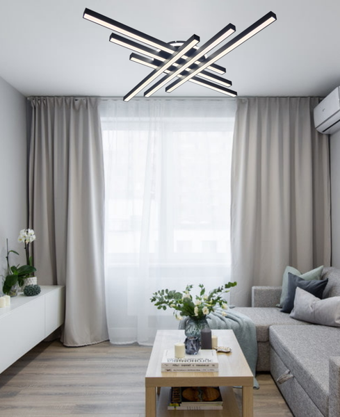 Изображение товара Потолочный светильник Mirastyle XL-60034/6+1S BK