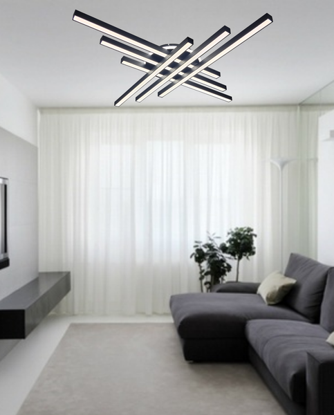 Изображение товара Потолочный светильник Mirastyle XL-60034/6+1S BK