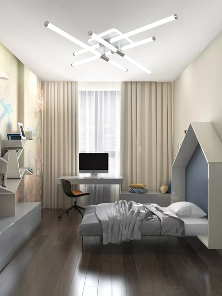 Изображение товара Потолочный светильник Mirastyle XL-60268B-4+1 WT+Nickel