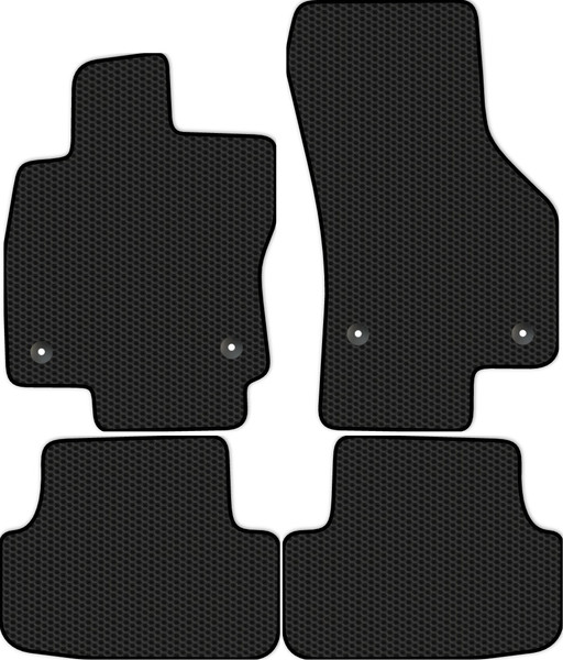 Изображение товара Комплект ковриков для авто Alicosta 1379_1 для Volkswagen Golf VII хэтчбек 2012-2019 (EVA соты, черный)