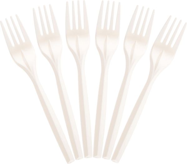 Изображение товара Набор одноразовых вилок ИнтроПластика Премиум (3x100шт, белый)