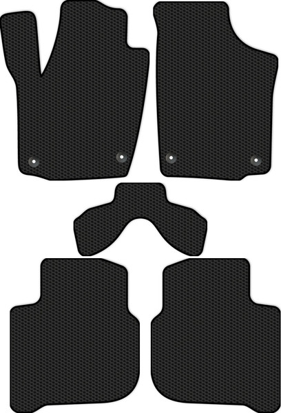 Изображение товара Комплект ковриков для авто Alicosta 1550_1 для Volkswagen Polo VI лифтбек/MK6 2020-н.в. (EVA соты, черный)